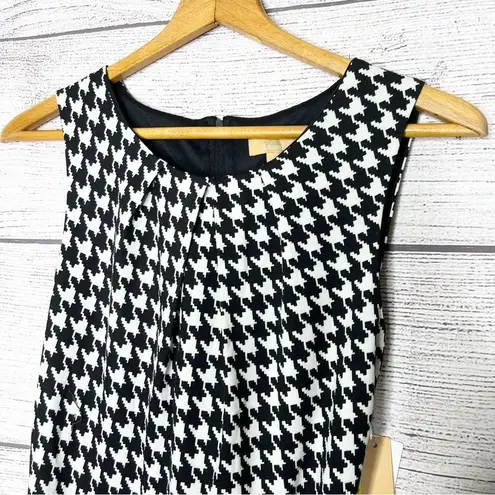 Takara NWT Black & White Houndstooth Belted Mini Dress Size 7