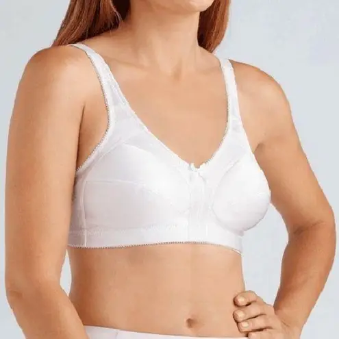 NWT Amoena 2115 Ava Wire Free Mastectomy Bra sz 38C White