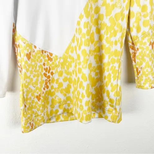 ADIDAS x STELLA McCARTNEY 3/4 Sleeves Patterned Barricade Top, Size XS/S Yellow
