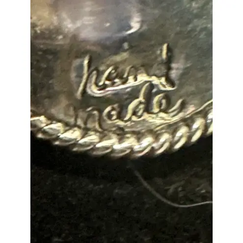 Native American Sterling Silver Navajo Handmade Turquoise Hat Ring Size 7 Blue