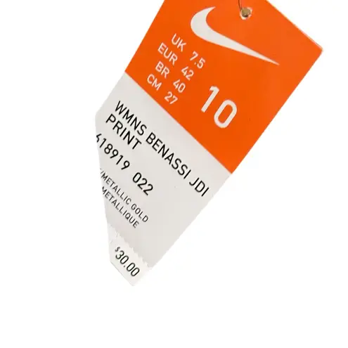 Nike  NWT Gold and Black Slides Limited Edition