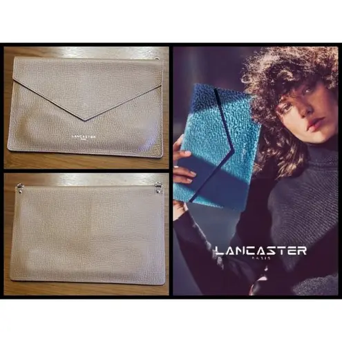 đź’•LANCASTER PARISđź’• Leather Envelope Clutch Xbody