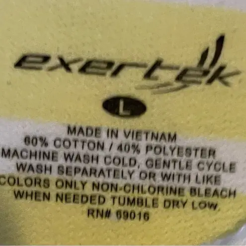 Exertek Evertek yellow and white stripes Hooded pullover with drawstrings neck/ waist