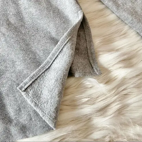 Treasure & Bond Grey Heather Cowl Tie Neck Relaxed Fit Sweatshirt Sz M