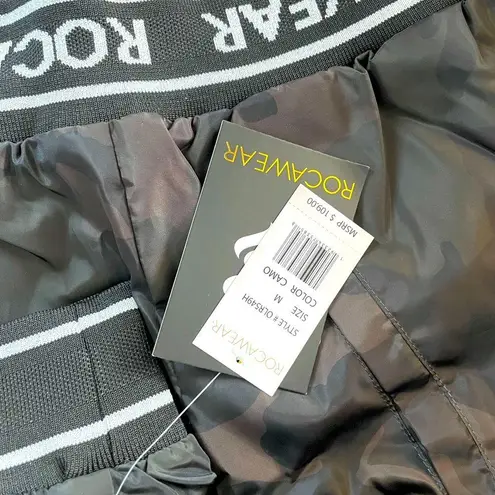 Rocawear NWT Logo Hooded Jacket Camo Black/Green Size Medium