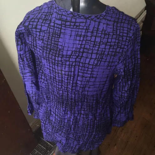 Habitat asymmetrical purple tunic