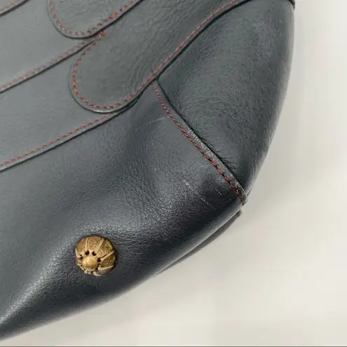 Tusk Large Leather Shoulder Bag Tote Designer‎ Gray