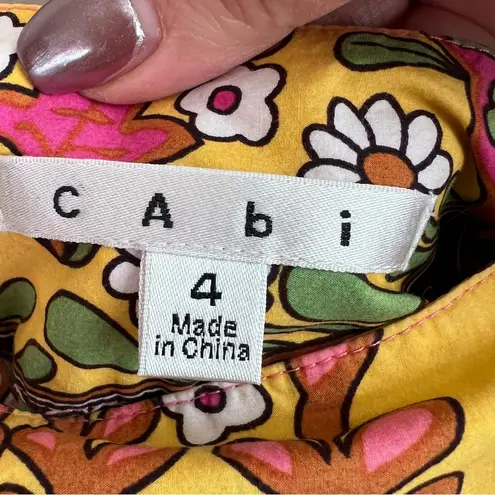 CAbi  Ashbury Multi Media Retro Floral A line Skirt