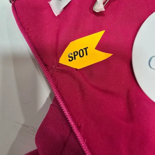 MORE TO COME Mileva Ruched Mini Dress in Fuchsia Pink Size XS