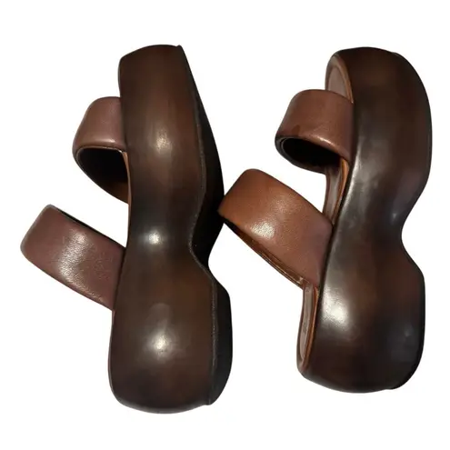 Seychelles  Made in Italy Troublemaker Platform Sandals S(6) Brown 3" Rise