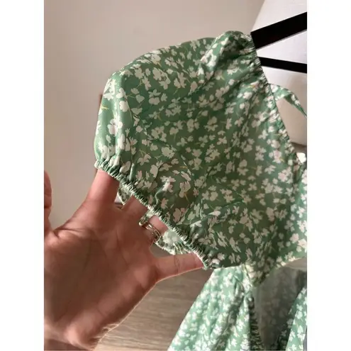 Princess Polly C59  NWT Let's Dance Mini Dress Green Floral Size 12