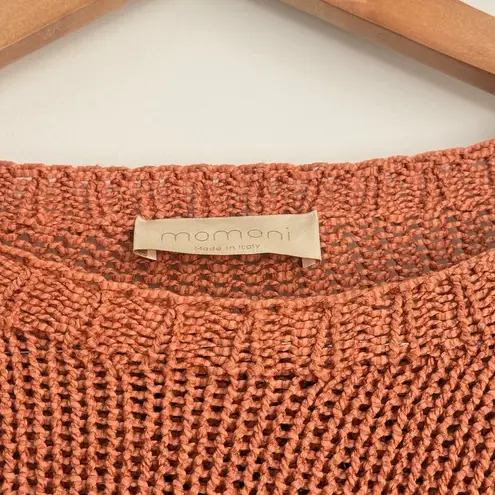 Momoni‎ Marmalade Knit Sweater Made in Italy XS Fall Winter Cozy Warm Orange