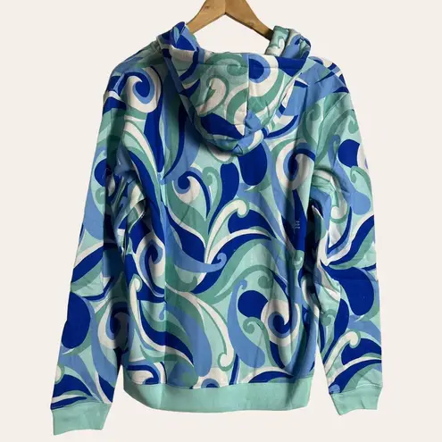 Hill House  The Allie Zip-Up Jacket in Ocean Kaleidoscope Print Size S