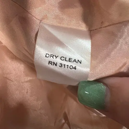 kim rogers Floral Blazer and Skirt Size 8 Pink Orange Green Spring Summer