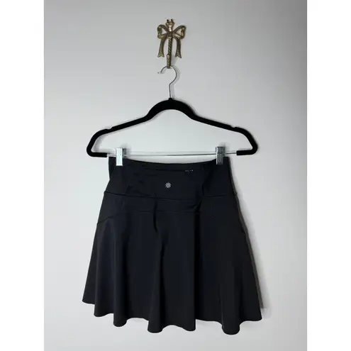 Athleta  Black Ace Tennis Skort 15.5" XS Tenniscore Preppy Athletic Athleisure