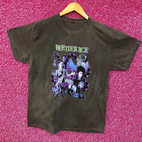 Beetlejuice Collage Illustration Graphic Design T-Shirt XL