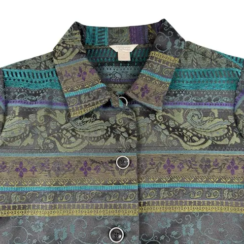 Christopher & Banks  Jacket Blazer Top Women's Size Medium Stretch Work Career