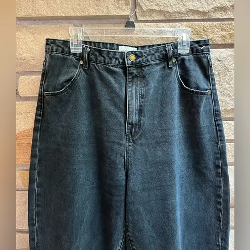 ROLLA’S Genie Black Barrel Leg Jeans Balloon Shadow Black Washed 32 14