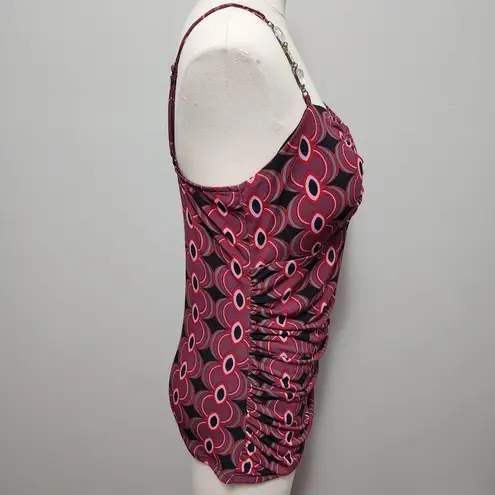 Bisou Bisou 90s moody geo embellished strap tank size large