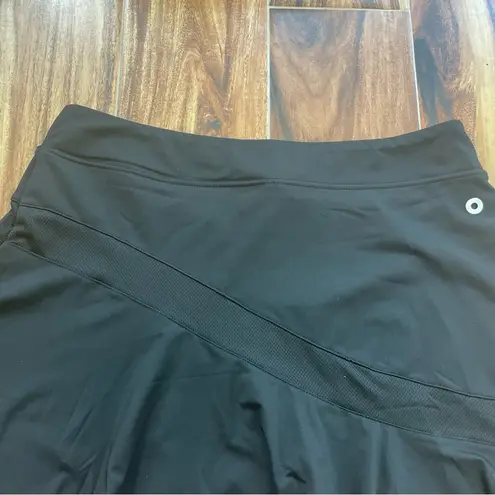 Ekouaer NWT Black Mesh Tennis Skirt w/Shorts Underneath Size XL