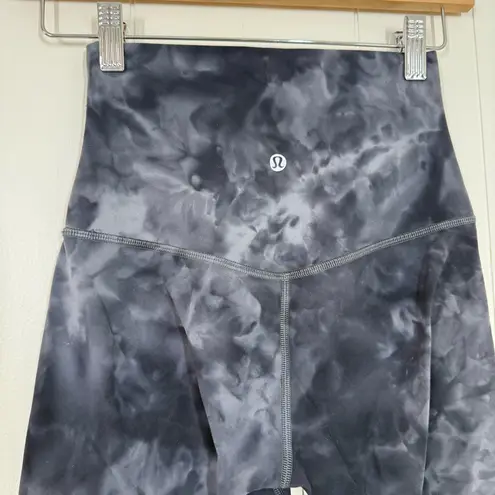 Lululemon  Diamond Dye Pitch Grey Graphite Grey Align Super High Rise Short 10"