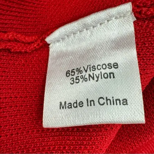 Tuckernuck Crop Pants Compression Knit Ashford Red Small Pull On High Waist - Image 11