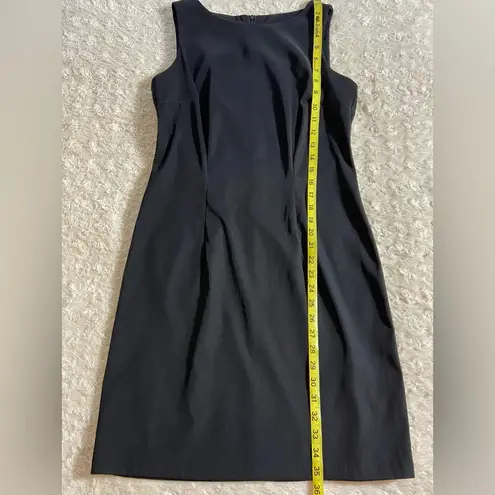 AB Studio Classic Solid Black High Neck Dress Size 8