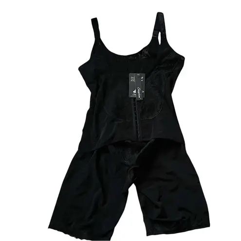 Supplim NWT Body Shaper Waist Cincher Underbust Corset Bodysuit Shapewear 4XL Black Size 4X