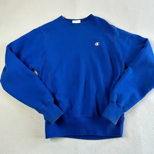 Champion  Reverse Weave Classic Crew Sweat Royal Blue