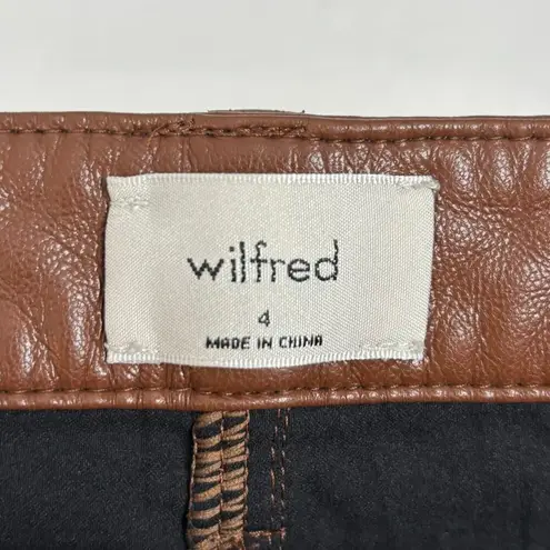 Wilfred Aritzia The Melina High-Waisted Vegan Leather Pants Size 4 - Image 6