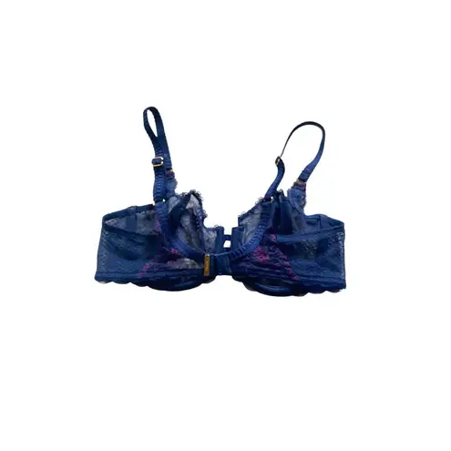 Chantelle Lace Demi Bra Navy/Purple Size 34D