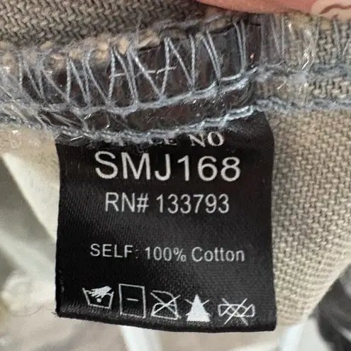 POL  Gray Wash Star Denim Shirt