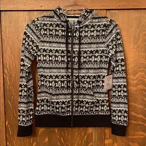 Chin Up Apparel  XS lightweight workout hoodie Aztec print NWT - Image 1