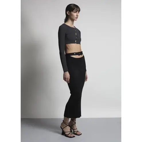 Aya Muse Maggie Cutout Skirt in Black X