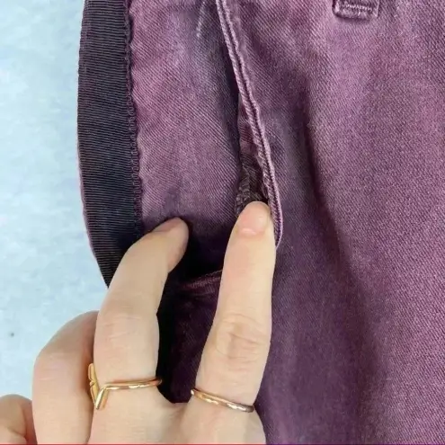 Paige  Christy Pant Off Duty High Rise Pant Grosgrain Side Size 27 Deep Berry