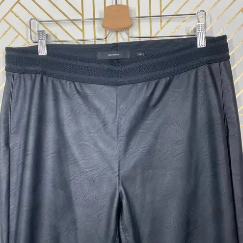 VERO MODA Curve Faux Leather Pantalegging Black