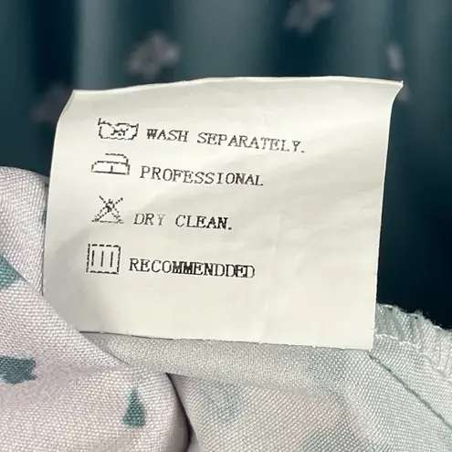 NWOT Noracora Womens Large Floral Short Sleeves Split Neck Midi A