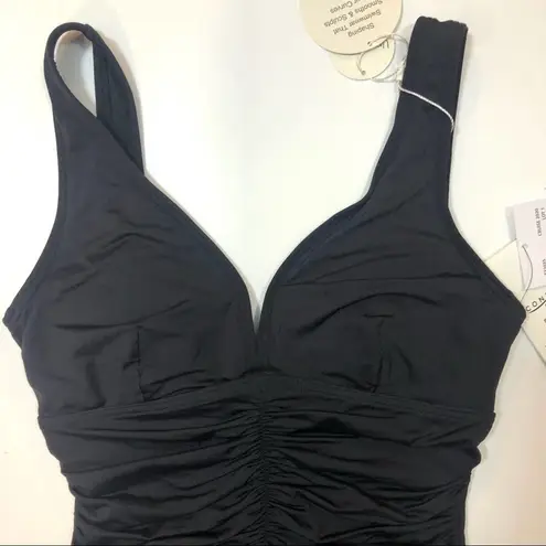 Coco reef BLACK VNeck Underwire One-Piece Swimsuit