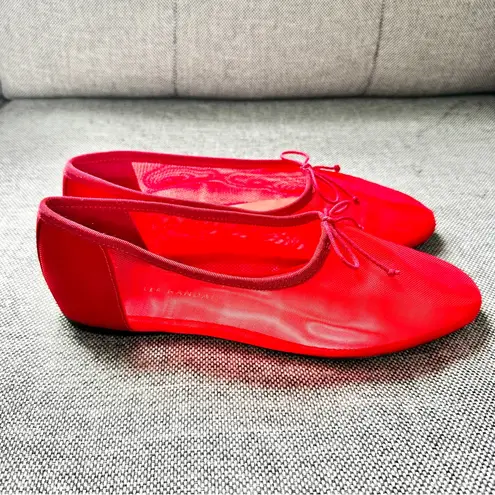 Loeffler Randall NEW Landon Red Mesh Ballet Flat, Sz 7