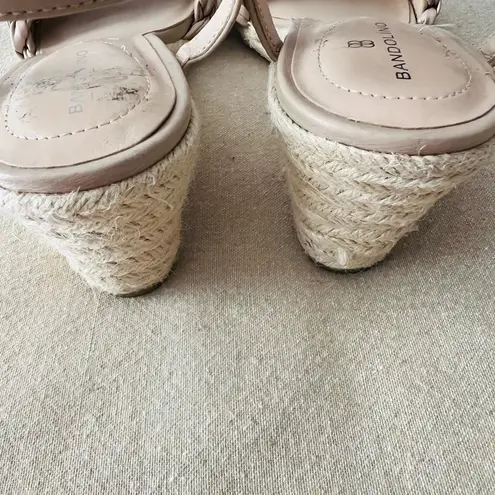 Bandolino Jingle 3 Espadrille Wedge Sandal Size 9.5 in Warm Sand