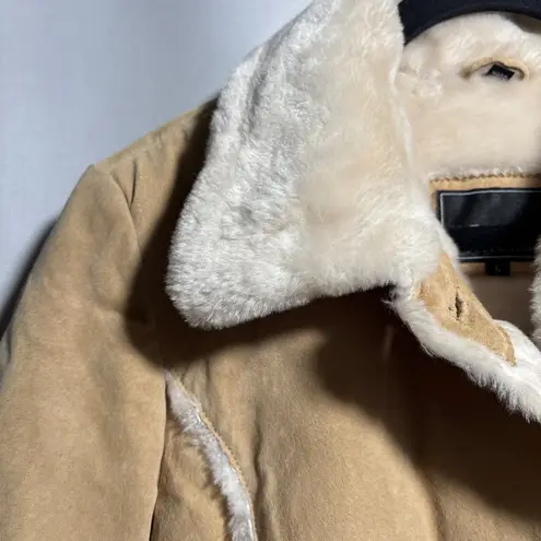 VTG Adler Collection Penny Lane Button Up Tan Brown Suede Jacket Womens L Y2K Size undefined