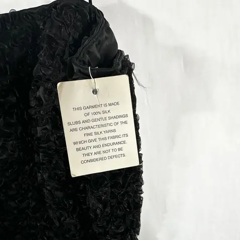 Chetta B Vintage Size 6 Evening Gown Silk Ruffled Full Length Dress Formal 1459