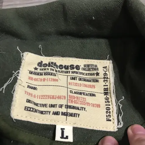 Dollhouse 🌿 Olive Green Military w/ gems Jacket