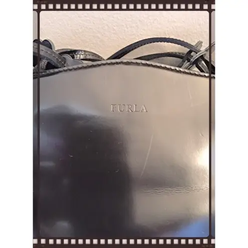Furla Designer Black Leather Bag