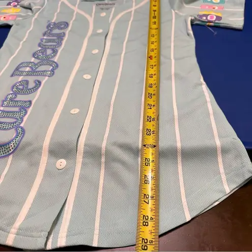 CareBears Graphic Baseball Jersey Shirt L Blue Size L