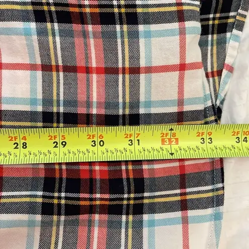 Boden Red Plaid Flannel Sleepwear Nightshirt Pajamas Nightgown Womens Size Small