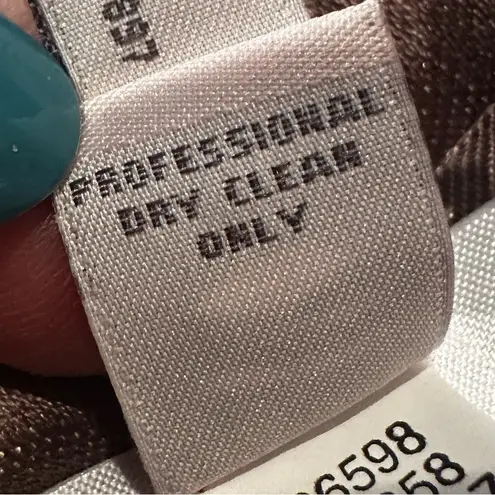 Forth & Towne 100% Silk Pashmina Scarf Women's Brown Career Classic Preppy NWOT