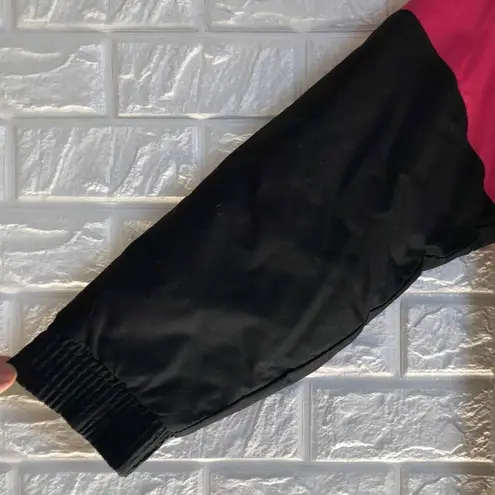 Vtg UAI Sport Colorblock hot pink bright blue black winter ski jacket Women’s S