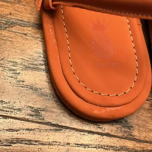 Farm Rio NWT Caramel Tassel Beaded Rainbow Tube Strap Sandal Size 11