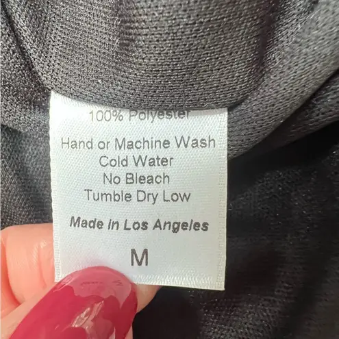 Lucy in the Sky  Metallic Ruched Strapless Dress in Navy Size Medium